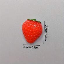 5/10pcs Of Fridge Magnets, Cute Cartoon Strawberry Magnets For Creative Message Boards, Whiteboard Sticky Notes - Red - View 5