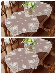 1 pieza Tapete/Mantel individual de mesa de cocina de San Valentín 100% poliéster bordado - Multicolor - Ver 13
