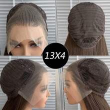 13x4 Kanekalon Futura Hair Blonde Lace Front Wig 22 Inch Long Wave Highlight Wigs Curtain Bangs, Glueless Kanekalon Hair Resistant Synthetic Hair Wigs Free Part 150% Density Ready To Wear Synthetic Wigs For Daily Party Festival Holiday Use Beginner Friendly Wigs Transparent Lace Wigs - Gold - View 7