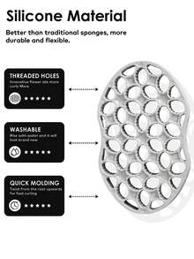 WANMEI Curly Hair Styling Brush,1PC Premium Curly Hair Styling Brush – Dual-Sided Twist Styling Comb With Soft Silicone Bristles For Men & Women – Manual Curling Twist Tool With Spiral Cavities For Defining Afro Curls, Coils & Waves – Gentle On Normal Hair, Washable & Durable Construction - Multicolor - View 4