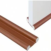 Protector y guardapolvo para PuertaCubre Polvo para Puerta Tapón de Aire para Debajo de la Puerta Mejorado Ajustable con Bloqueo de Ruido Tope de puerta sellador Protector de Puertas Casa Marrón - marrón - Ver 1