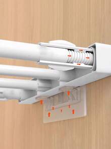 4个加长隔断支架，免打孔隔断支架，直角层板支架，衣柜免钉粘合剂，承重支撑支架，粘合剂层板支架，自粘层板支撑销，免打孔层板销，适用于衣柜、橱柜、层板、厨房橱柜、书柜和其他多层隔断。 - 彩色 - 查看 2