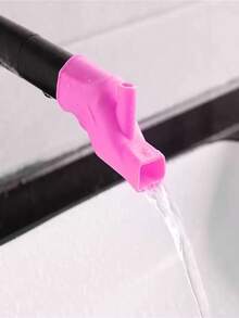1pc/2pcs/3pcs Silicone Faucet Extender - Splash-Proof, Hose Adapter For Bathroom & Kitchen Sinks - Available In Blue, Green, Pink - Multicolor - View 14