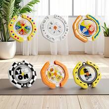 Wheel Of Fortune Spinning Game - With Spinning Base, Gyroscope Action, Birthday/Party - Suitable For Birthday Party Games, Roulette-Style Lucky Spinner, Prize Wheel For Adults And Birthday Party Gifts, Event Compatible, Easy-To-Use Spinning Base, Fun Table Decoration - Stylish Everyday Wheel Of Fortune With Colorful Gyroscope Mechanism - Perfect For Parties And Gifts, Prize Wheel Spinner. - Multicolor - View 4