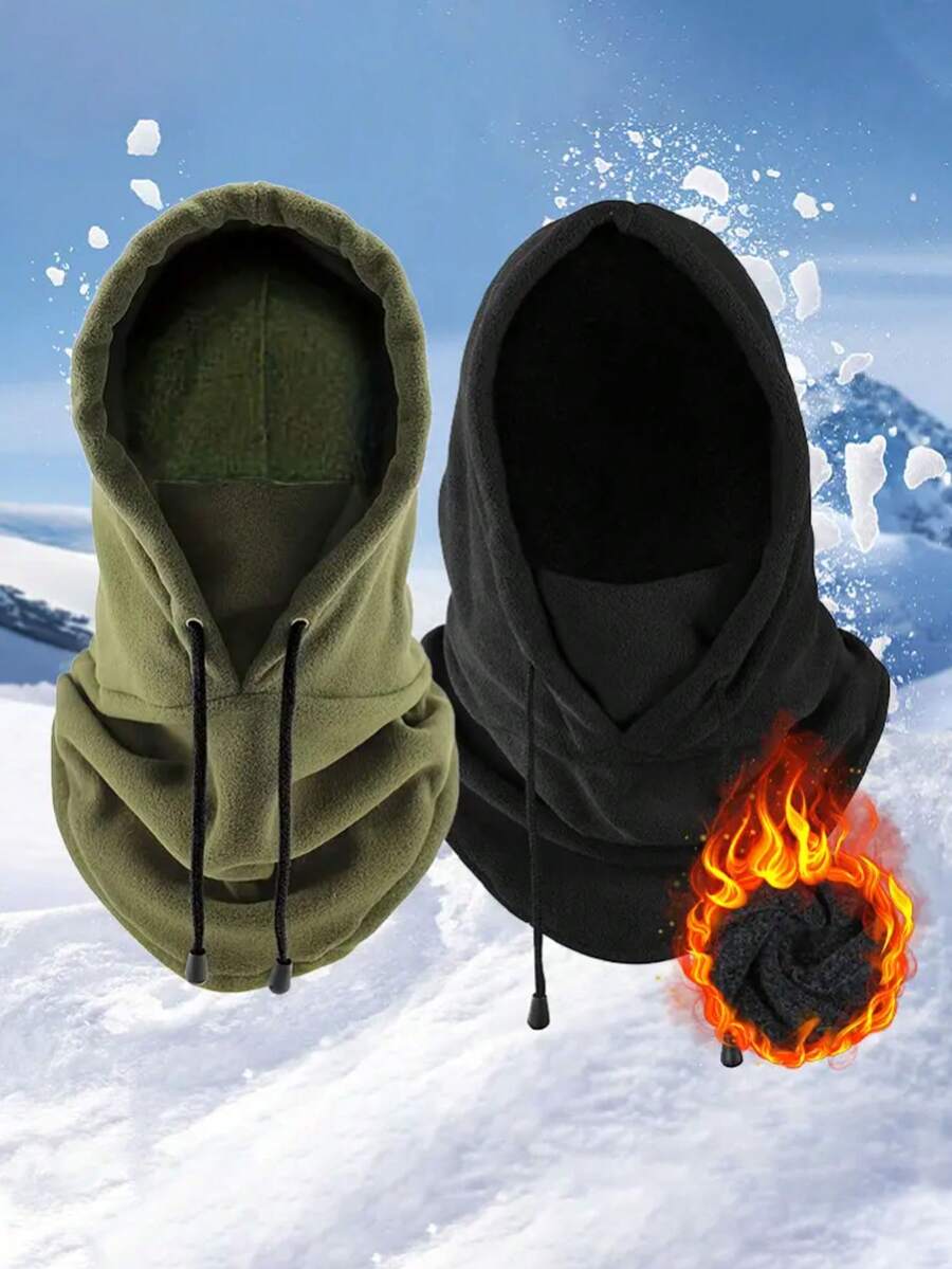 1pc/3pcs Multi-Functional Thermal Hat+Mask+Neck Gaiter 3-In-1 Warmer Ski Hat, Suitable For Cycling, Outdoor, Daily Life, Commute, Birthday Gift For Dad, Family, Friends & Lover, Autumn/Winter Winter Accessories Winter Outfits Warm Accessories