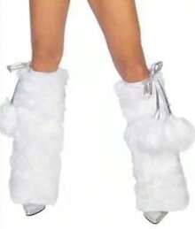 Calentadores de piernas de felpa mullidos de invierno para mujer, calcetines casuales acogedores, suaves de piel sintética, cálidos, cómodos accesorios de otoño, elegantes piernas con banda elástica y - 1 - Ver 2