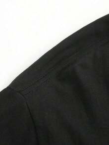 Cotton Men's T-Shirts With DVD Video Nostalgia Green Logo, Retro Gaming T-Shirts, 2000s Aesthetic, Casual Men's T-Shirts, Festival T-Shirts, Streetwear Men's T-Shirts - 黑色 - 查看 5