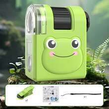 便携式显微镜,儿童户外探险,中小学生迷你显微镜,科学实验益智玩具(带紫外线) - 彩色 - 查看 17