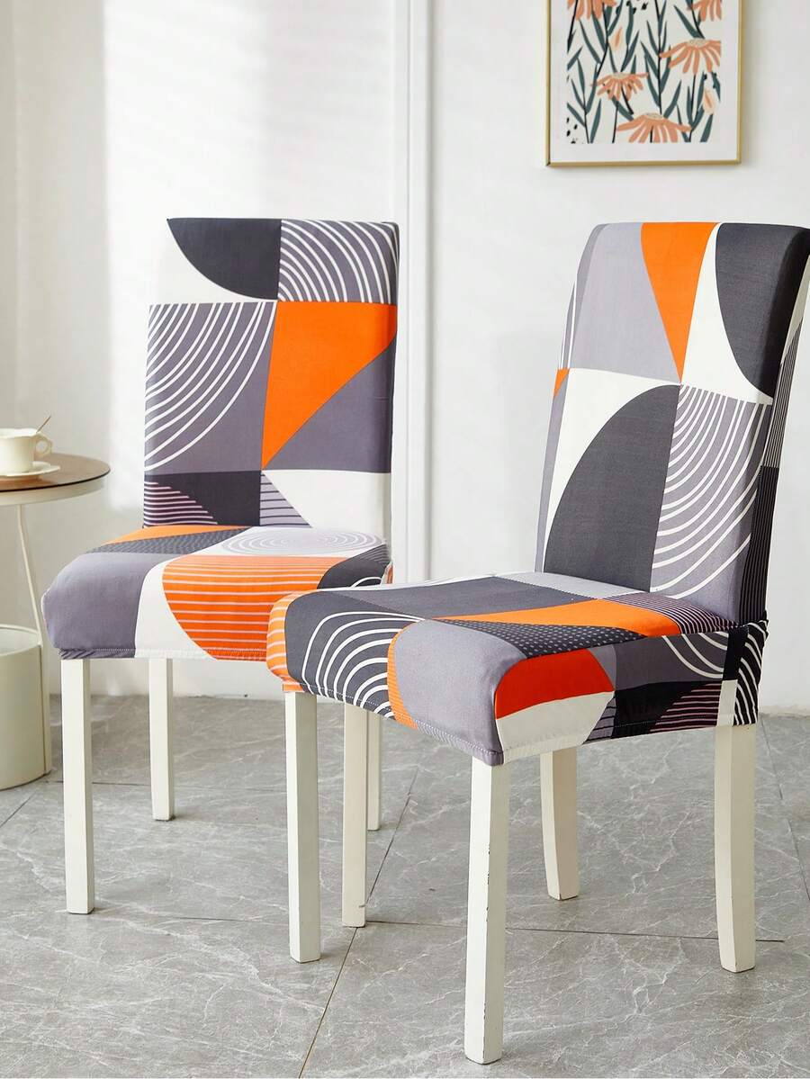 Capas elásticas para cadeiras de jantar (1/4/6 peças), com estampa floral, ideais para decoração de casa, hotéis, restaurantes e festas. Perfeitas para casa, hotéis, restaurantes e eventos.