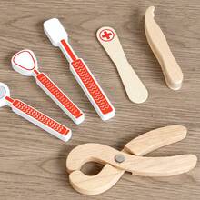 儿童医生角色扮演玩具套装，适合男孩女孩进行过家家游戏，圣诞节、生日、儿童节礼物 - 彩色 - 查看 11