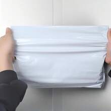 100 túi đóng gói chuyển phát nhanh chống thấm nước, bao bì nhựa dày màu bạc, túi tự hàn kín cho hậu cần thương mại điện tử, quần áo, túi đóng gói chống thấm nước, túi đóng gói màu bạc, túi đóng gói chuyển phát nhanh màu bạc - Bạc - Xem 9