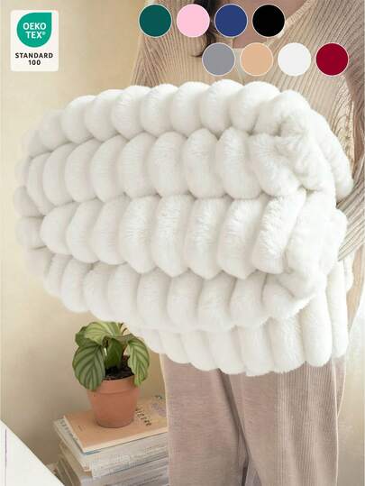 1 pieza Manta de franela - Manta suave y rústica, a rayas, de estilo de lujo, fácil de cuidar, ligera y versátil, disponible en varios colores y tamaños, manta para el invierno, apta para todas las estaciones, manta multiusos, manta para sofá y cama, decoración para fiestas navideñas, lavable a máquina, 280GSM