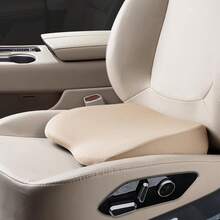 2 en 1 Cojines de Cuña para Coche o Soporte Lumbar para Conducir - Cojín de Asiento de Conductor de Espuma de Memoria Suave de 3.5 Pulgadas para Coche y Camión - Cojín de Confort para el Coxis y Alivio del Dolor de Espalda, Beige - Rosa - Ver 9