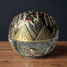 Egyptian Style Ashtray, Creative Personalized Home Living Room Ashtray With Lid, Anti-Ash And Odor - Multicolor - View 4