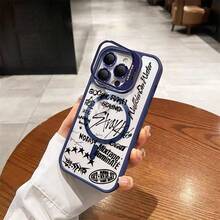 Suitable for Apple 17Pro, 17Promax, 13ProMax,12ProMax,  apple 16, Apple 15ProMax, Apple 11Pro, Apple 14Plus, and Apple 16E printed smartphone protective cases - Plateado - Ver 4