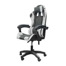 DASCK - Silla Gaming Blanca Ergonómica Reclinable con Cojín Lumbar y Cervical | Altura Ajustable 200kg | Oficina y Juego - Blanco y Negro - Ver 6