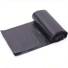 100 Black Garbage Bags, Leak Proof Garbage Bags, Puncture Resistant And Tear Resistant, Suitable For Kitchens, Living Rooms, Bedrooms, Bathrooms, Offices, Garages. The Black High Shielding Is Beautiful And Practical, Easy To Tear, With Strong Load-Bearing Capacity And No Odor. It Is A Disposable Garbage Bag And A Must-Have For Home Cleaning - màu đen - Xem 6