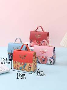 10pcs/Pack Paper Gift Boxes For Valentine's Day, Wedding, Party, And Various Anniversaries & Holidays - Multicolor - View 3