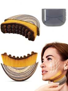 淋巴引流面部按摩刷 - 适用于敏感肌肤、淋巴水肿患者 - 柔软刷毛，非接触式按摩，无需用电 - 适用于面部、颈部、淋巴引流、淋巴按摩 - 彩色 - 查看 2