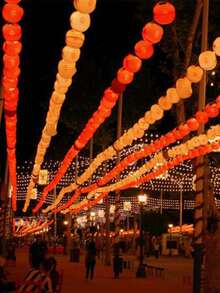 150厘米/300厘米 10/20灯 红色纸灯笼串灯，中国新年灯笼，农历新年室内照明，电池供电悬挂式灯笼串灯，适用于中国新年装饰、春节、婚礼、派对装饰、圣诞节、元宵节、市场、餐厅、庙会、聚会、广场、摄影和家居照明装饰