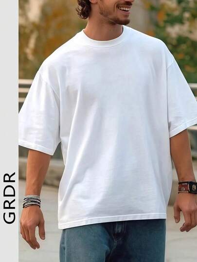 Men's Fashion Loose Fit Short Sleeve T-Shirt | Elegant Design | Essential For Summer | Easy To Match | Showcases Your Style