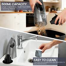 SUPERLEX 2000mAh Portable Handheld Vacuum Cleaner, Strong Suction USB Rechargeable Mini Vacuum Cleaner With Multiple Accessories, Suitable For Car, Home, Office And Crevices - Grey - View 11