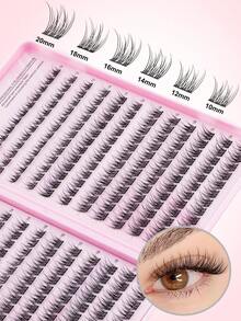 288pcs DIY False Eyelashes Set | Over 10 Styles, Includes Glue, Makeup Remover And Application Tools - Featuring False Eyelashes, Glue, Makeup Remover, Tweezers And Brushes, Suitable For Both Professionals And Beginners, Easy To Use At Home, A Starter Kit For Beginners To Create Professional-Looking Lashes. - Nhiều màu - Xem 6