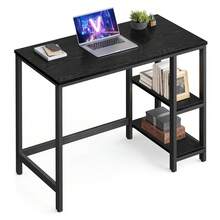 Computer Desk, Office Desk, 100 X 50 X 76 Cm, Modern Style, For Study, Bedroom, Living Room, Ebony Black - Black - View 7