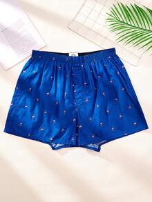 3pcs Men's Cotton Printed Classic Plaid Fashion Comfortable Aloe Vera Pants - Multicolor - View 4