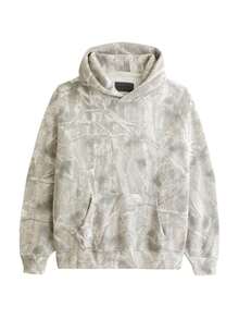 Womens Camo Hoodies Maple Leaf Print Oversized Hooded Sweatshirt Casual Pullover Sweatshirts Long Sleeve With Pocket Suitable For Everyday Casual Wear - 白色 - 查看 7