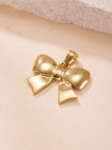 1 قطعة قلادة معلق هندسي أنيق وجميل من الفولاذ المقاوم للصدأ، مناسب لصنع المجوهرات DIY - الذهبي - مشاهدة 21