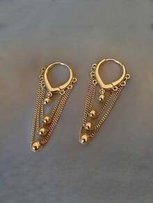 European And American Cross-Border Tassel Beaded Earrings For Women, New Earrings With Luxurious High-End Unique Personalized Retro Style, Featuring Korean Fashion - Multicolor - View 9