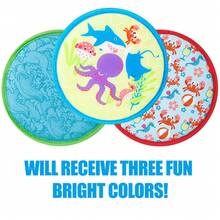 Disco volador para mascotas - Juguete suave para perros que flota en el agua, fácil de limpiar y resistente a mordeduras. Juguete para recoger al aire libre para perros activos, disco flotante interactivo para jugar en la piscina/lago/playa, colores vibrantes, entrenamiento y fitness para cachorros - Multicolor - Ver 6