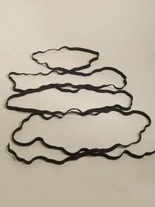 1件性感多层交叉腿链弹力时尚腿链 - 黑色 - 查看 5