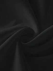 Áo sơ mi dài tay nữ với nơ lớn có thể tháo rời, tay phồng kiểu Pháp, cổ tàu, thích hợp mặc công sở/thường ngày, đi làm, dự tiệc năm mới và nhiều dịp khác. Màu đen, mùa xuân. - màu đen - Xem 7