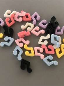 Random Mix 40Pcs Japanese Y2K Cartoon Cute White Yellow Purple Pink Rose Red Mini Musical Note Glossy Nail Art Charms Resin Decorations Diy Junk Phone Case Laptop Stationery Parts 3D Ornament Manicur Supplies - Multicolor - View 6