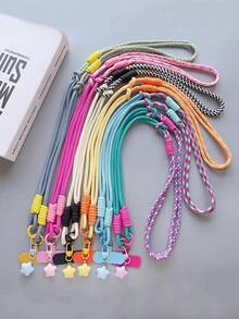 Tracolla staccabile con pendente a stella, portacellulare a tracolla, laccio antiscivolo per telefono da esterno