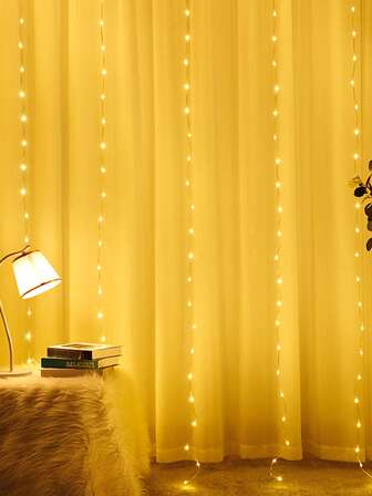 1条3.2/6.5/9.8/16.4/32.8英尺家居装饰塑料铜线暖光灯串，电池供电LED仙女灯，适用于花园装饰、露营装饰、派对装饰、婚礼舞会装饰、庭院装饰、圣诞树装饰灯串