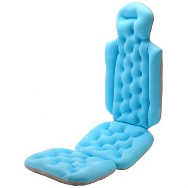 Bath PillowTub Cushion Bathroom Accessories Spa Pillow Bathing Cushion Head Rest Pillow For Aldult For Head And Neck Support Resistance Breathable Comfortable Blue