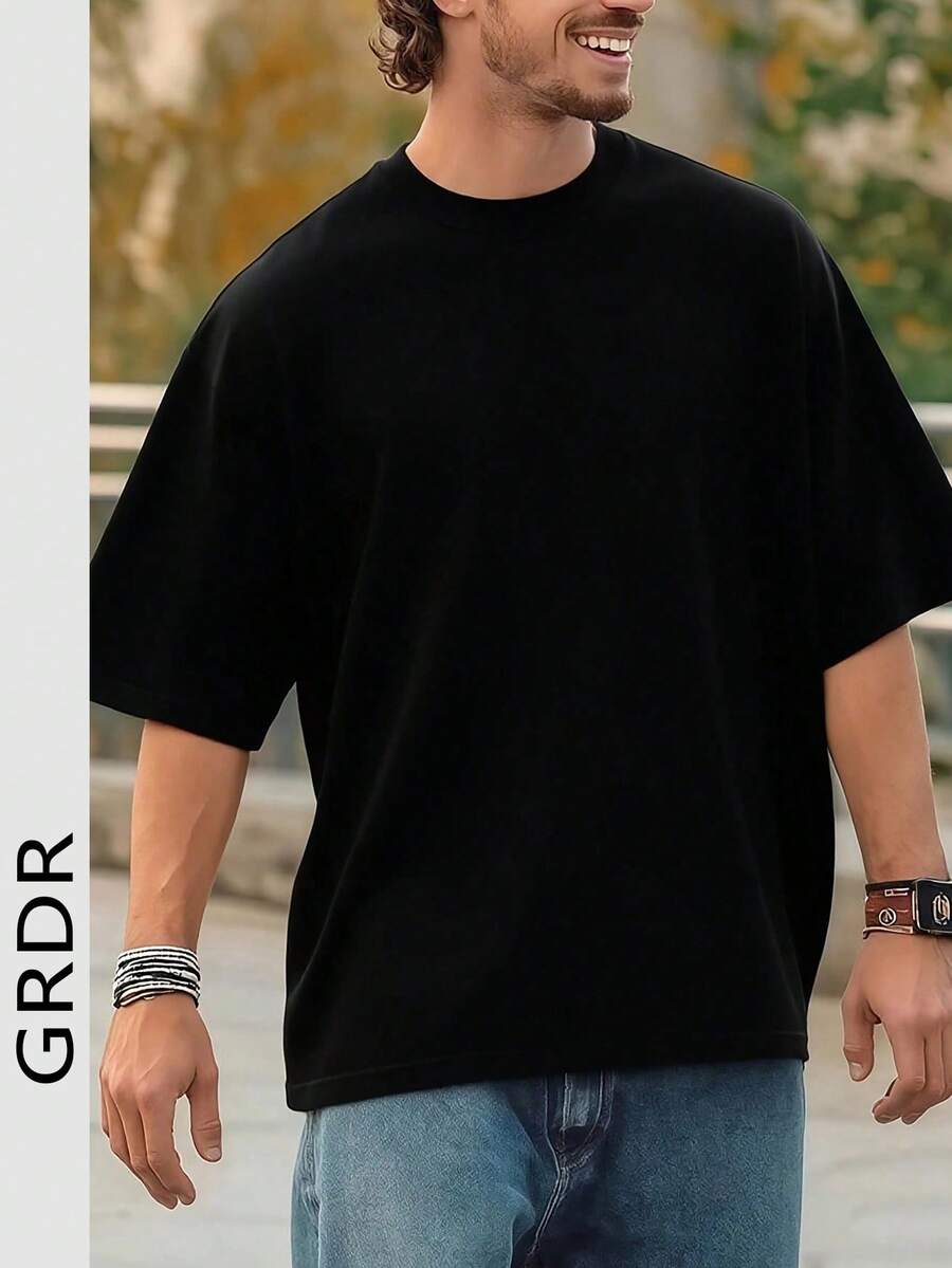 Men's Fashionable Loose Short Sleeve T-Shirt | Exquisite Design | Essential For Summer | Easy To Match | Showcases Your Style