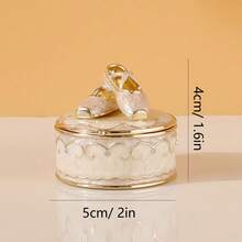 SIQIZHOU 1 hộp đựng trang sức giày ba lê màu hồng, khuyên tai, nhẫn, hộp đựng đồ lưu trữ nhỏ, quà tặng trang trí nhà sáng tạo cho bạn gái, hộp đựng đồ trang trí giày - Hồng - Xem 10