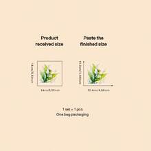 Contemporary Lily-Of-The-Valley Wall Stickers With Green Foliage & Fairy- Removable PVC Decals For Floors/Walls/Cabinets/Switchs - Self-Adhesive For Home Decor (Easy Install) - Multicolor - View 13