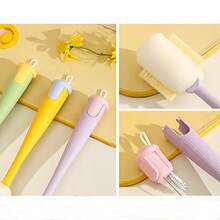 1 pieza Cepillo de 4 en 1 con mango largo - Limpiador multiusos para tazas y termos - Multicolor - Ver 5