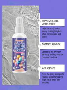 DOWMOO 气球亮光喷雾，气球光泽喷雾，乳胶气球增亮喷雾，气球表面纹理大气光泽持久增亮喷雾，增强气球大气纹理高光喷雾，持久不氧化增强光泽气球喷雾，新旧款随机发货。婚礼用品，泡泡，圣诞装饰，Dilido - 彩色 - 查看 7