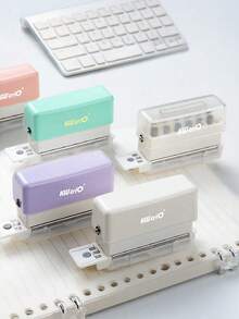 6-Hole Paper Punch Handheld Mini Puncher Support Multiple 20/26/30 Hole Punching 5.5mm Aperture For A4 A5 B5 Notebook