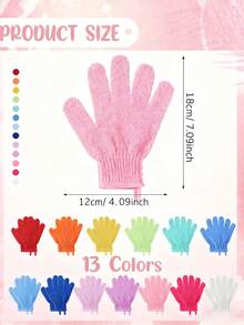 Exfoliating Gloves, Loose Shower Gloves With Loops, Exfoliating Body Scrub, Dead Skin Remover, Body Bath Gloves, Beauty Spa Massage, Body Scrub, Men's And Women's Bath, Giving Friends Holiday Gifts, Birthday Gifts, Christmas Gifts