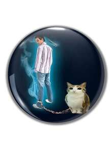 1pc/6pcs Funny Pattern Button Badges, Backpack Pins For Teenagers, Canvas Bag Decorative Badges, Fun Gifts For Friends, Teachers, Parents, Cousins - Multicolor - View 7