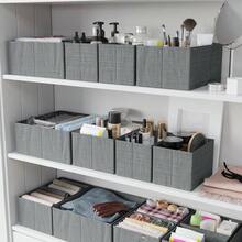 Drawer Organizer Clothes Set Of 12 White-Grey - Dresser Organizer For Nursery, Bedroom, Closet - Perfect Baby Clothes Organizer And Storage & General Nursery Organization Or Dresser Drawer Organizers - 灰色 - 查看 6
