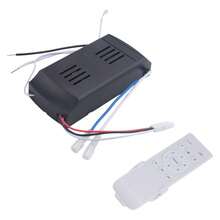Kit de substituição para controle remoto de ventilador de teto, kit de substituição para controle remoto de ventilador de teto e luminária DC - Preto e Branco - Visão 1