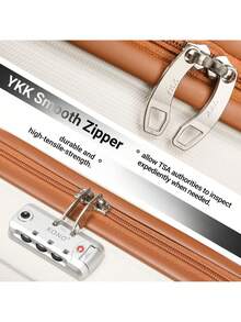 轻便 16 英寸随身行李箱 ABS 硬壳 带 TSA Lock 万向轮 伸缩手柄 适用于机舱旅行行李箱 旅行箱 手提箱 耐用随身携带 - 白色 - 查看 6